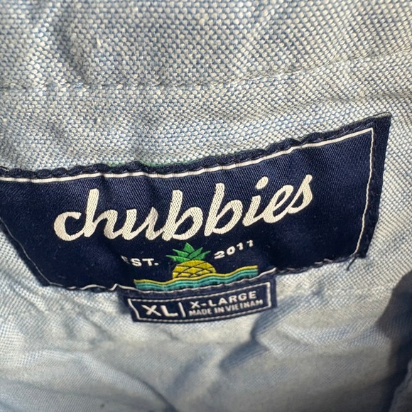 Chubbies Shorts Mens XL Gray 5.5 (5") Inseam Elastic Waist Stretch Casual Preppy - Picture 7 of 13